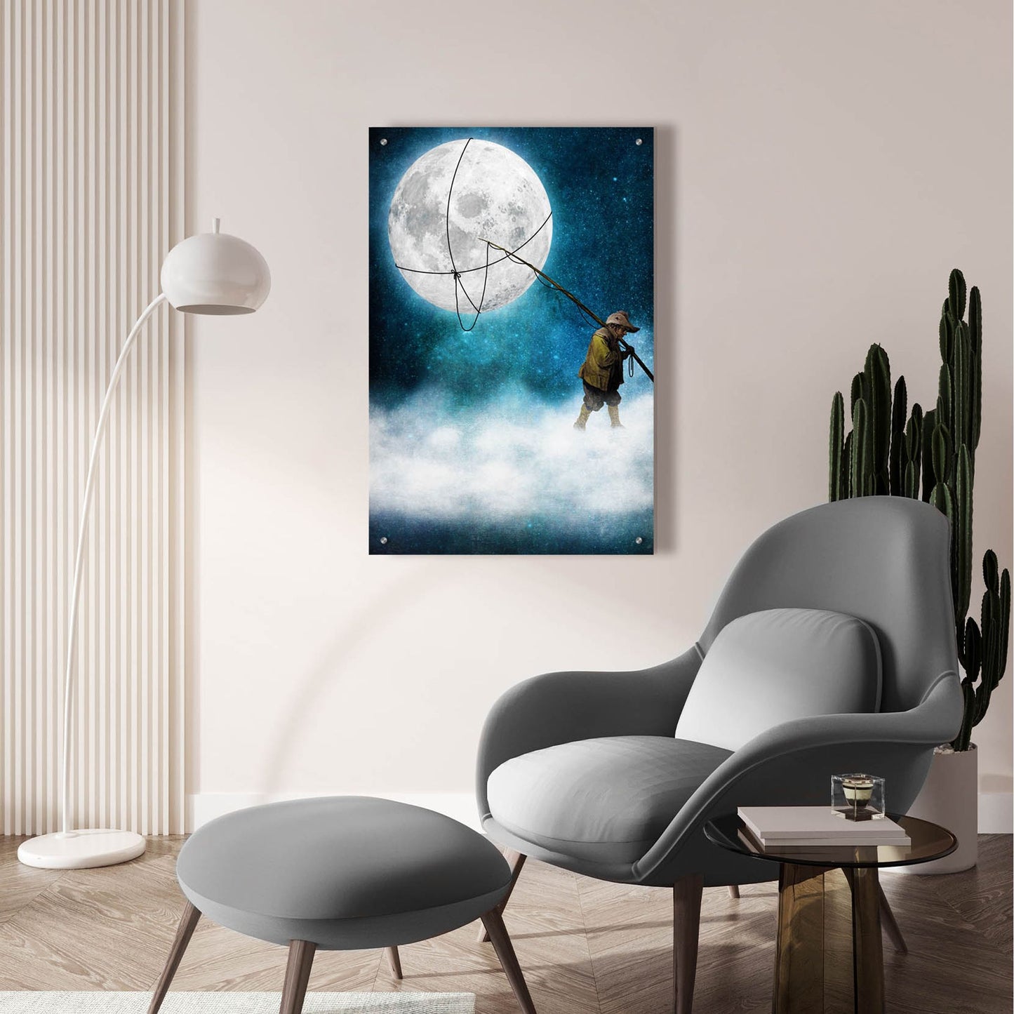 Epic Art 'Moonwalk' by Diogo Verissimo, Acrylic Glass Wall Art,24x36