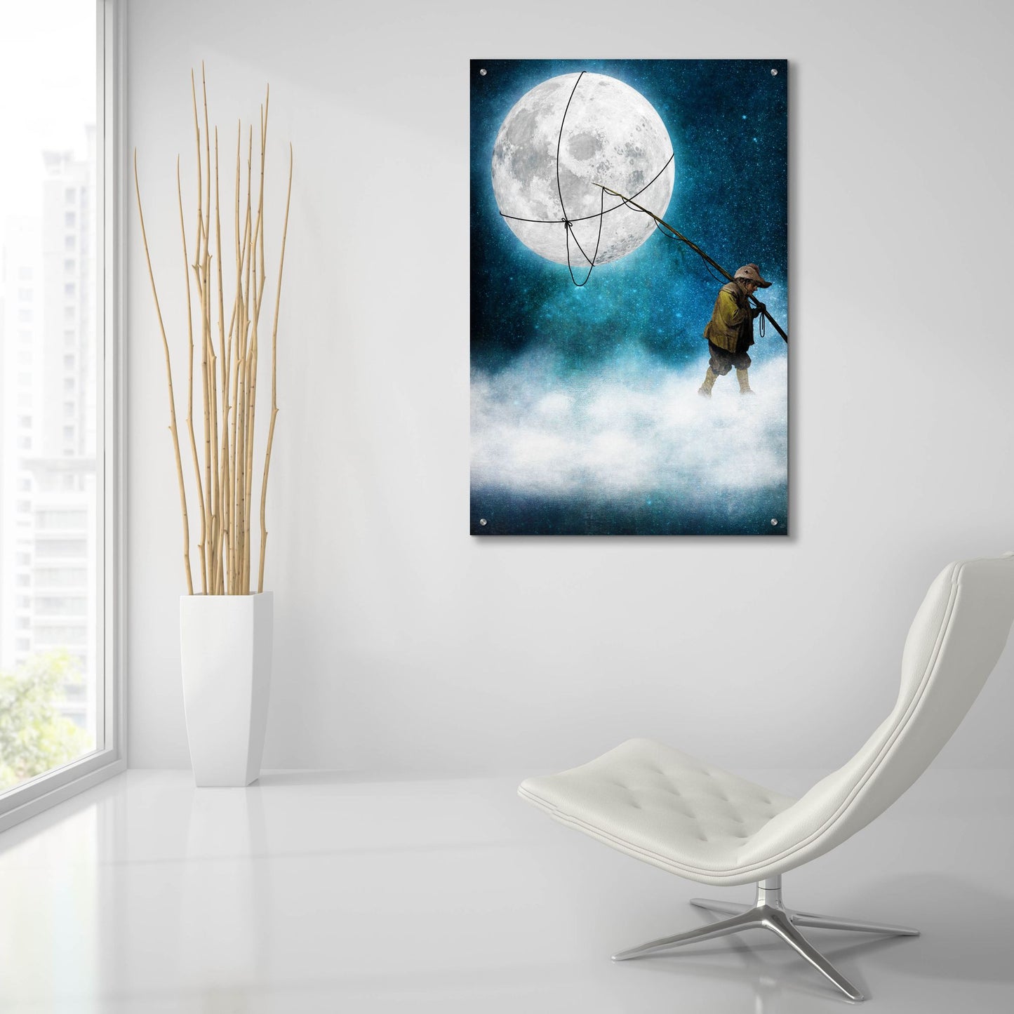 Epic Art 'Moonwalk' by Diogo Verissimo, Acrylic Glass Wall Art,24x36