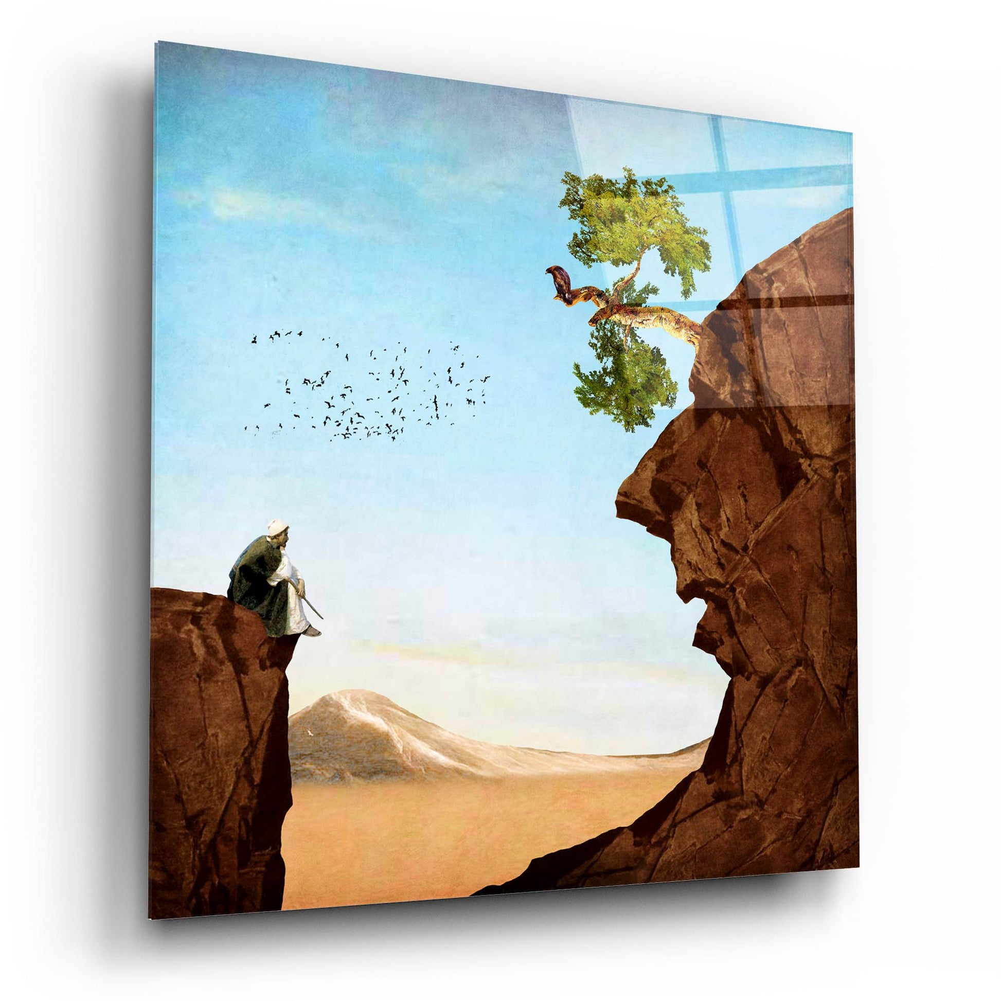 Epic Art 'The Old Man' by Diogo Verissimo, Acrylic Glass Wall Art,12x12