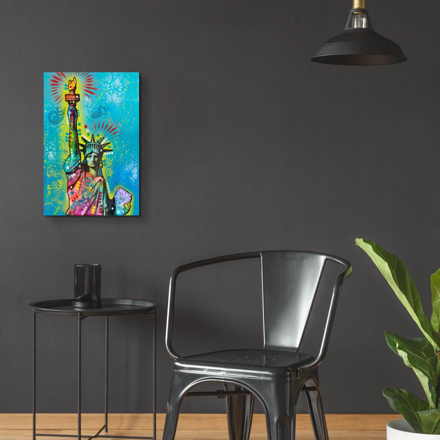 Epic Art 'Lady Liberty' by Dean Russo, Acrylic Glass Wall Art,16x24