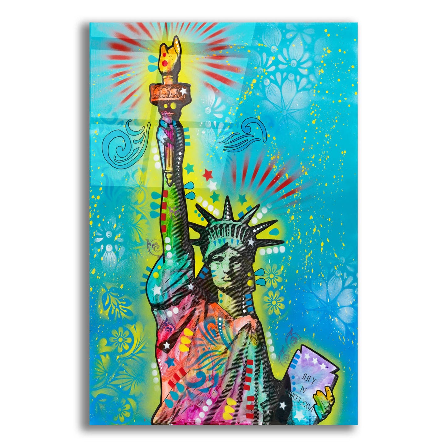 Epic Art 'Lady Liberty' by Dean Russo, Acrylic Glass Wall Art