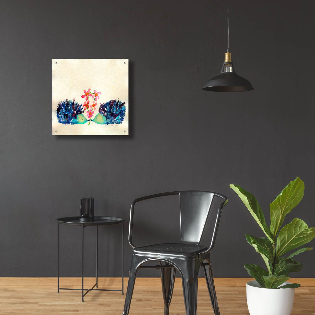 Epic Art 'Hedgehogs In Love' by Wyanne, Acrylic Glass Wall Art,24x24