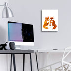 Epic Art 'Two Baby Foxes' by Wyanne, Acrylic Glass Wall Art,12x16
