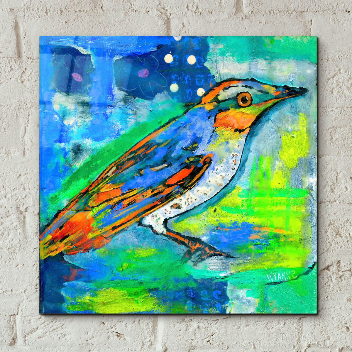 Epic Art 'Magic Bird' by Wyanne, Acrylic Glass Wall Art,12x12
