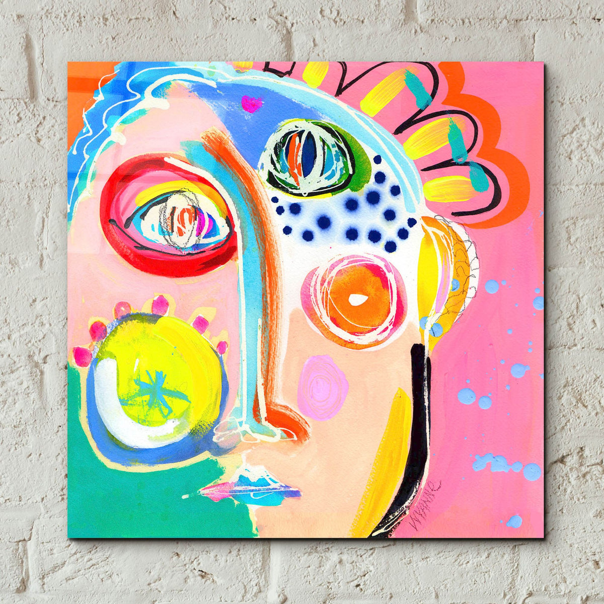Epic Art 'Cheer the Fuck Up' by Wyanne, Acrylic Glass Wall Art,12x12