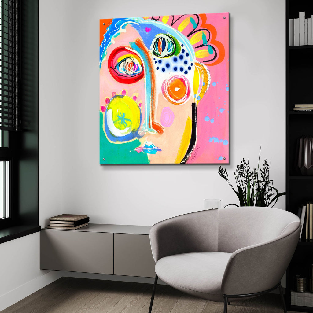 Epic Art 'Cheer the Fuck Up' by Wyanne, Acrylic Glass Wall Art,36x36
