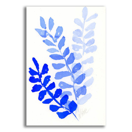 Epic Art 'Blue Leaves' by Wyanne, Acrylic Glass Wall Art