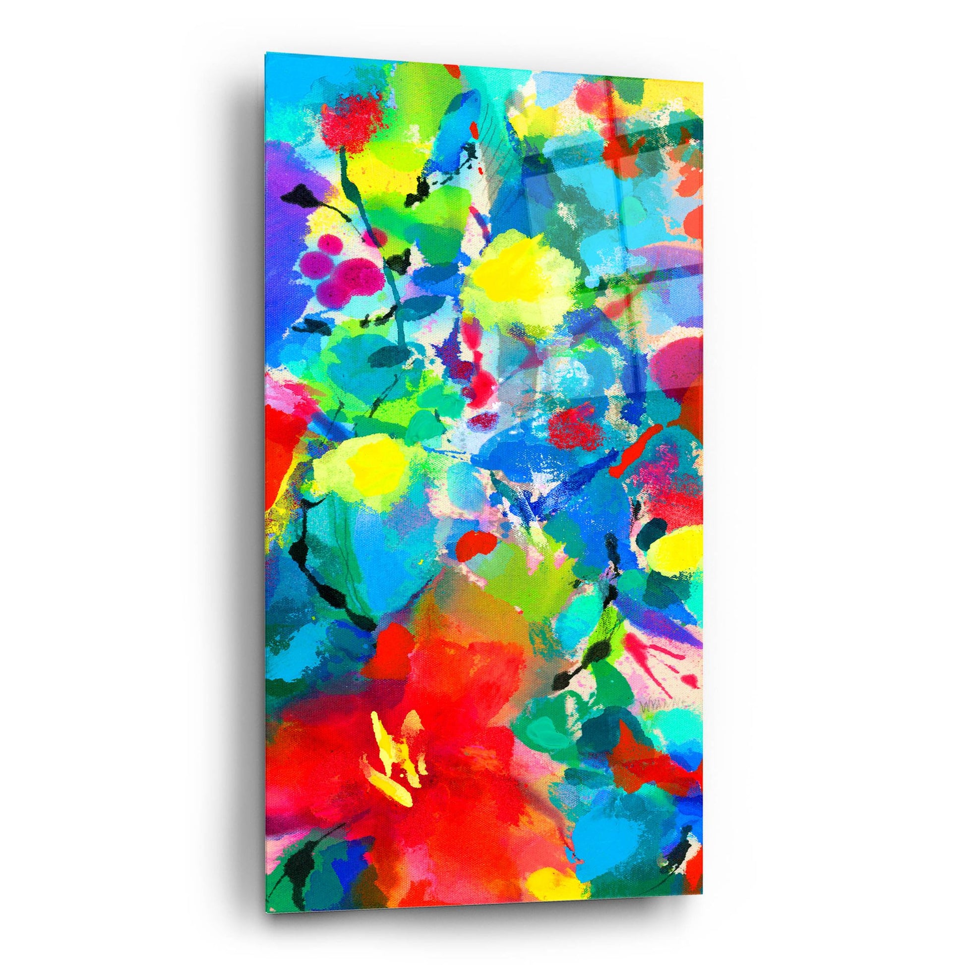 Epic Art 'Floral Symphony' by Wyanne, Acrylic Glass Wall Art,12x24