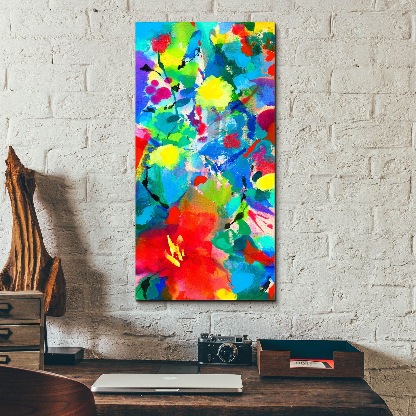 Epic Art 'Floral Symphony' by Wyanne, Acrylic Glass Wall Art,12x24