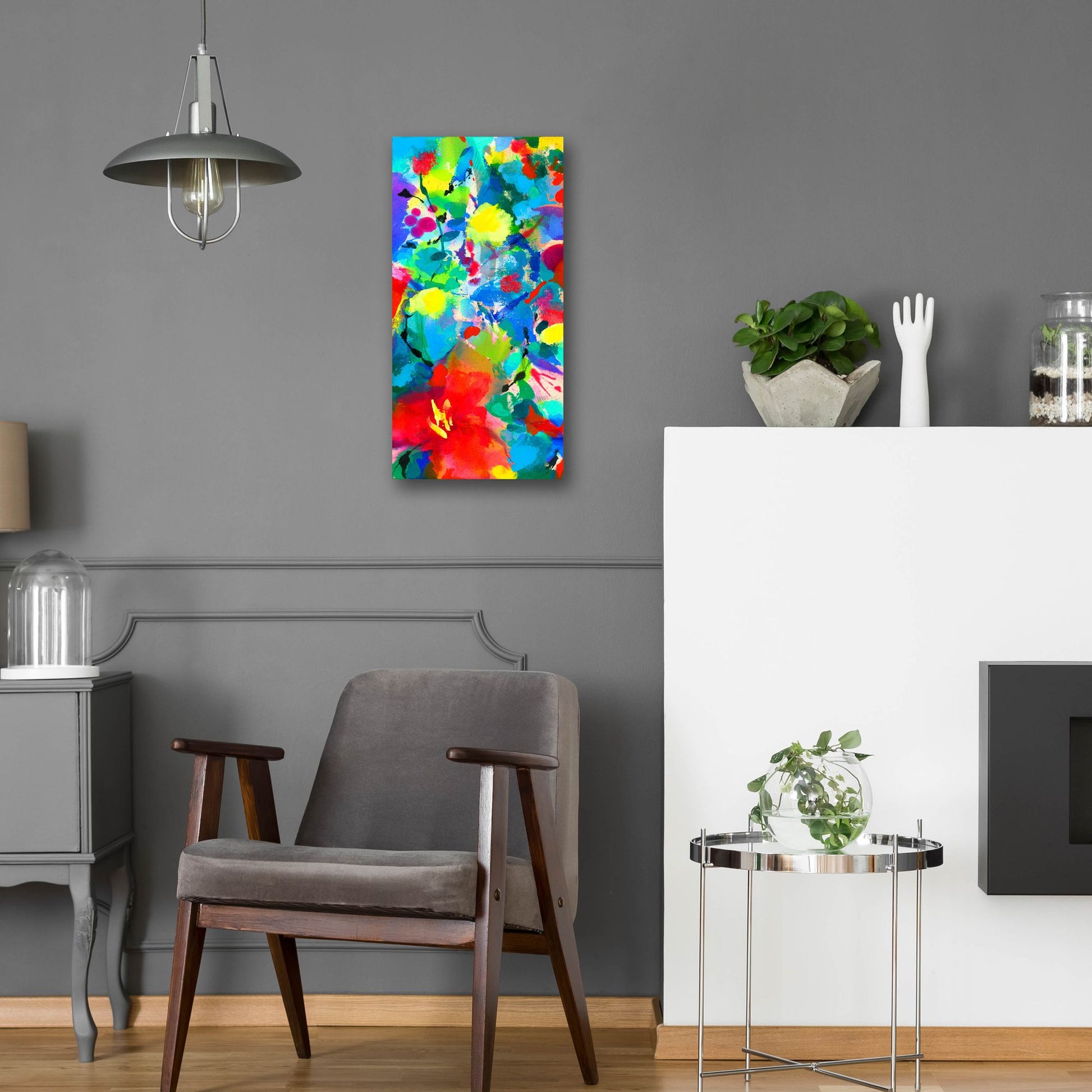 Epic Art 'Floral Symphony' by Wyanne, Acrylic Glass Wall Art,12x24