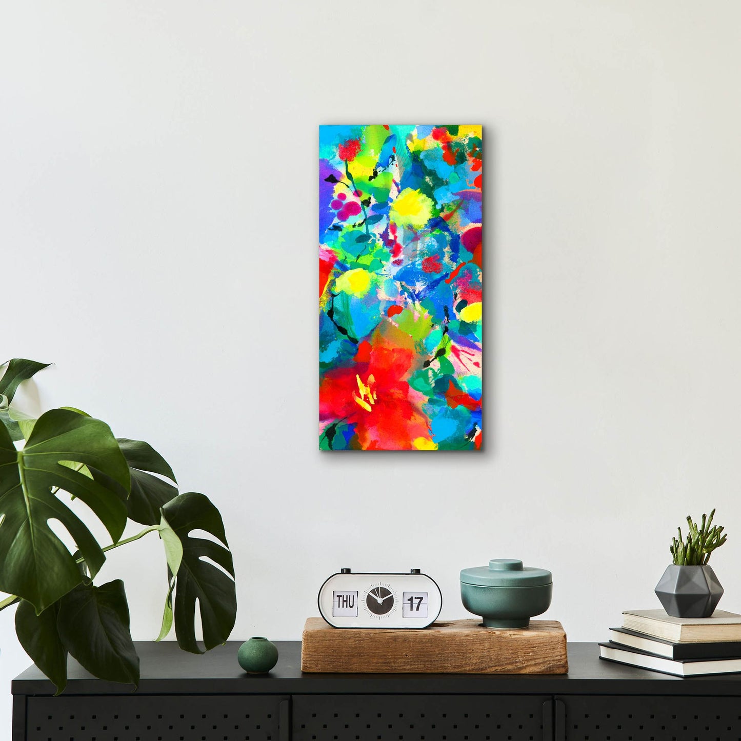 Epic Art 'Floral Symphony' by Wyanne, Acrylic Glass Wall Art,12x24