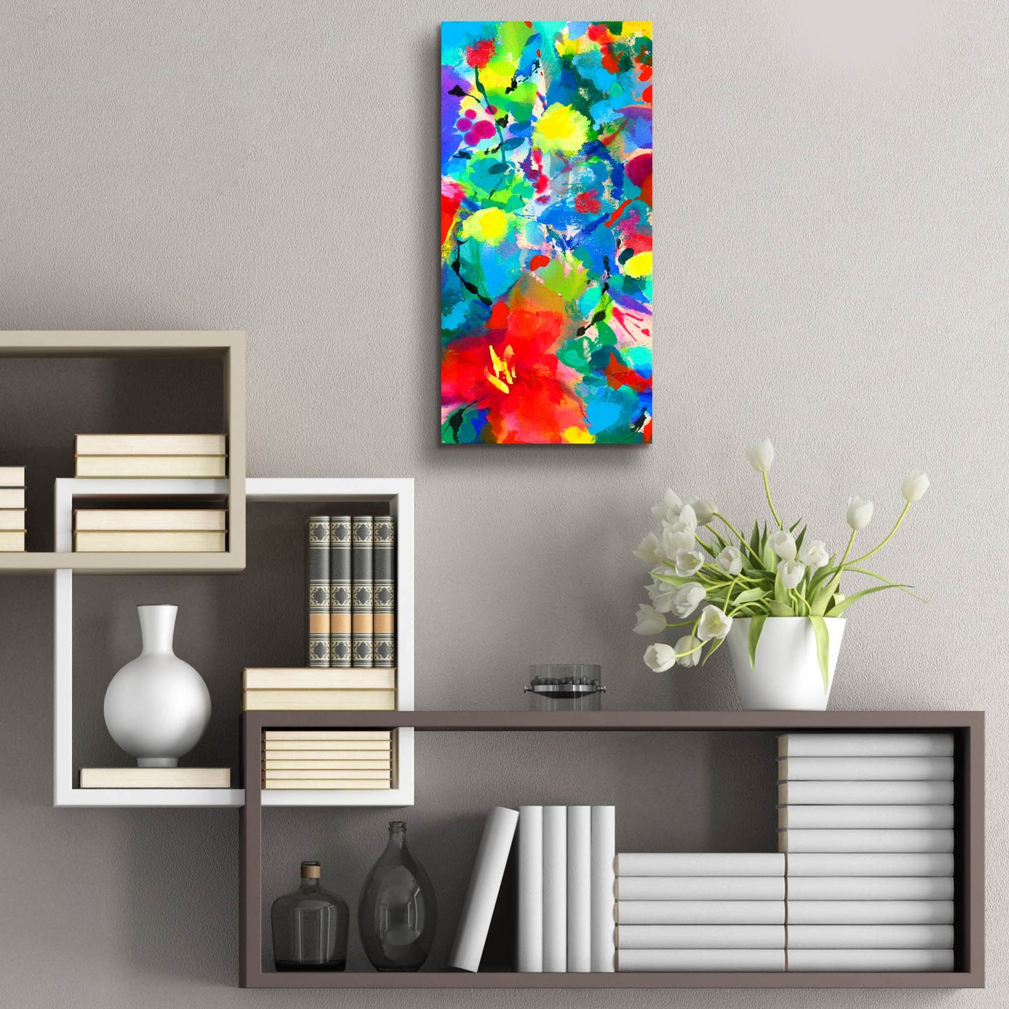 Epic Art 'Floral Symphony' by Wyanne, Acrylic Glass Wall Art,12x24