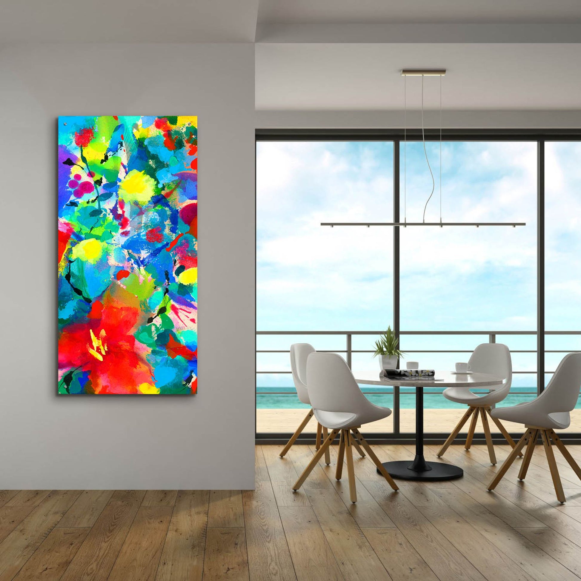 Epic Art 'Floral Symphony' by Wyanne, Acrylic Glass Wall Art,24x48