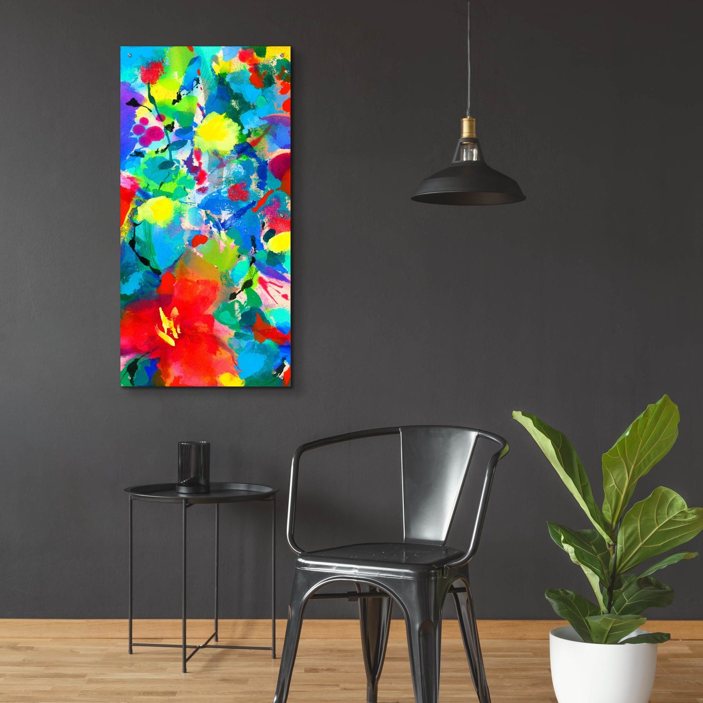 Epic Art 'Floral Symphony' by Wyanne, Acrylic Glass Wall Art,24x48