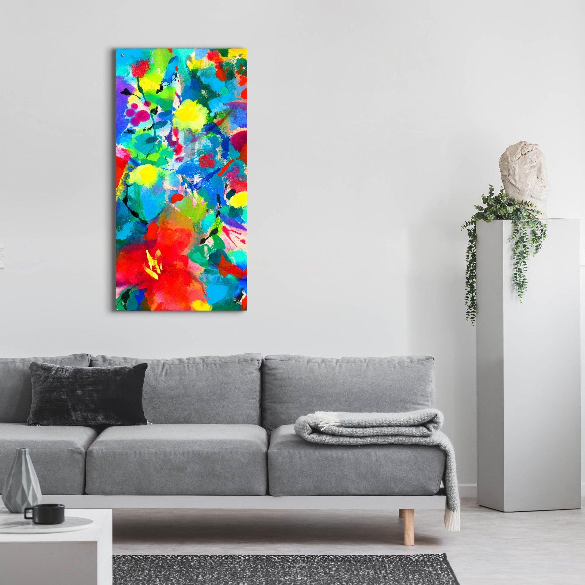 Epic Art 'Floral Symphony' by Wyanne, Acrylic Glass Wall Art,24x48