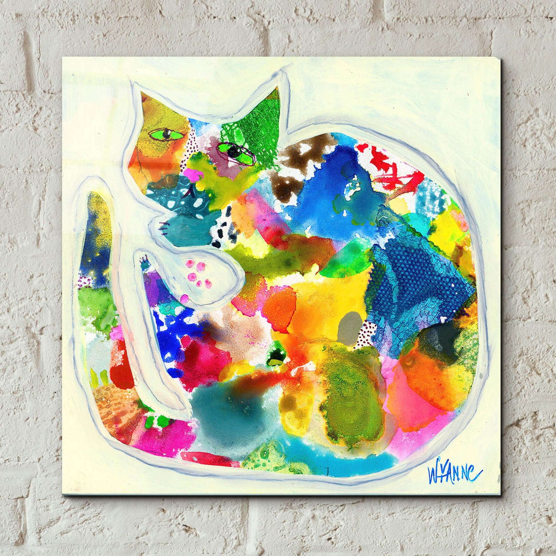 Epic Art 'Kibble Hoarder' by Wyanne, Acrylic Glass Wall Art,12x12