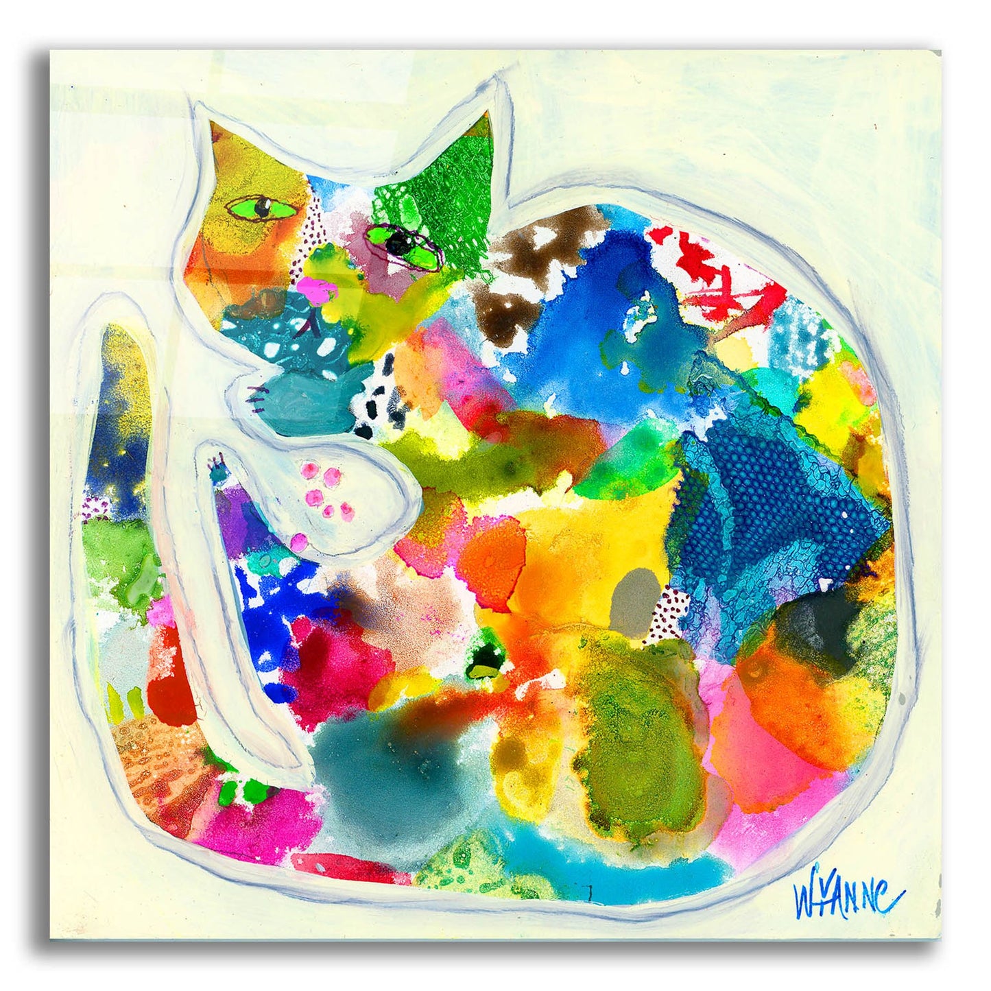 Epic Art 'Kibble Hoarder' by Wyanne, Acrylic Glass Wall Art