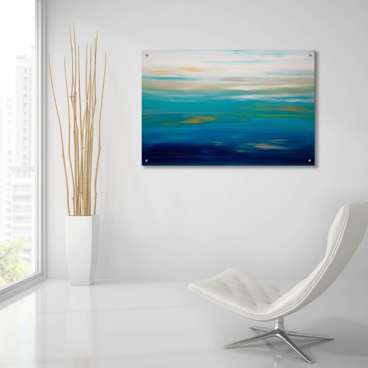 Epic Art 'Sunrise 32' by Hilary Winfield, Acrylic Glass Wall Art,36x24