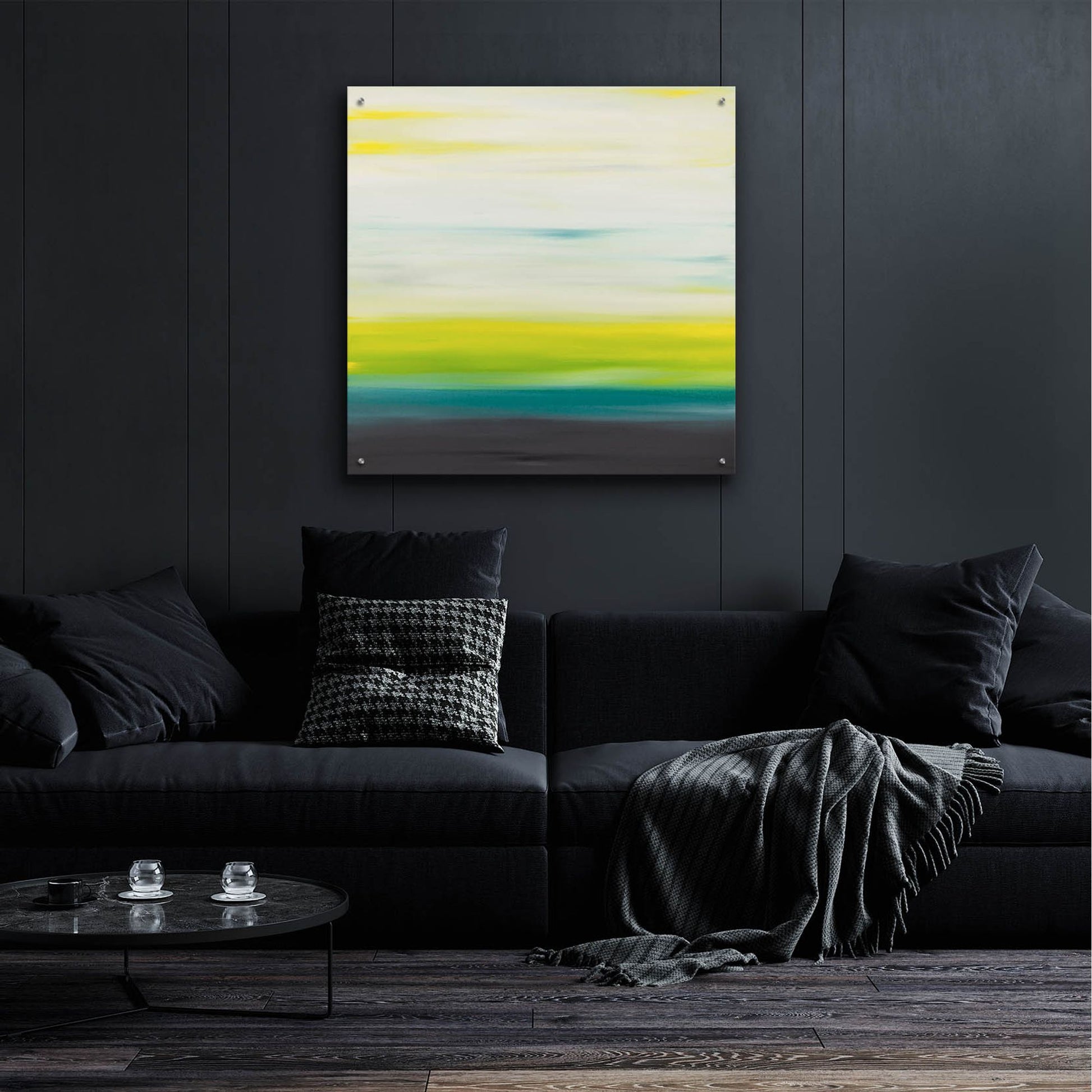 Epic Art 'Sunset 32' by Hilary Winfield, Acrylic Glass Wall Art,36x36