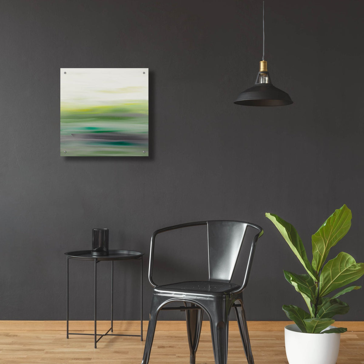 Epic Art 'Sunset 44' by Hilary Winfield, Acrylic Glass Wall Art,24x24