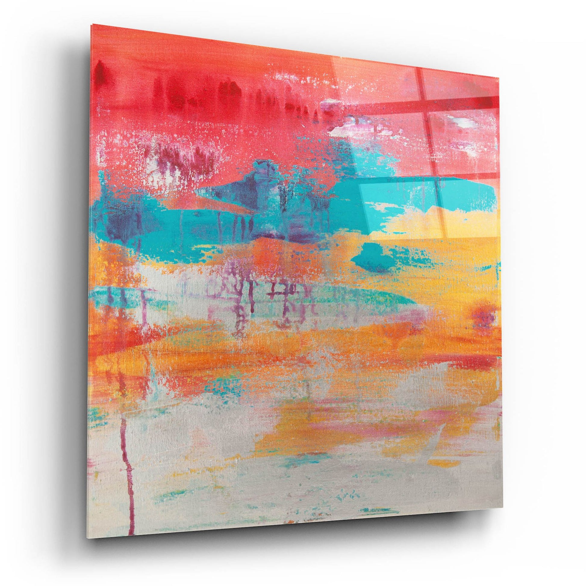 Epic Art 'Lithosphere 181' by Hilary Winfield, Acrylic Glass Wall Art,12x12