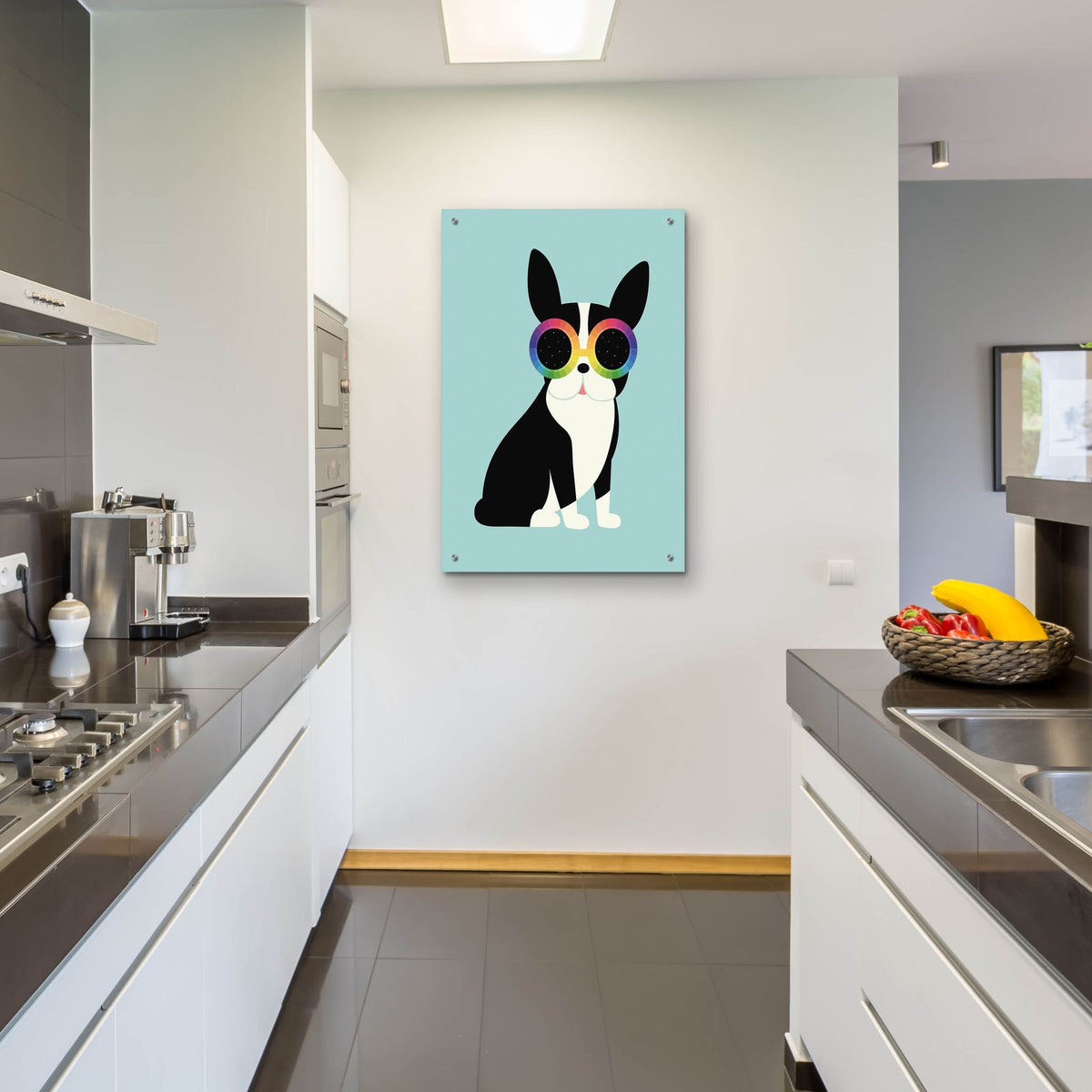 Work Hard Play Harder by Andy Westface - 24x36 acrylic wall art in a room