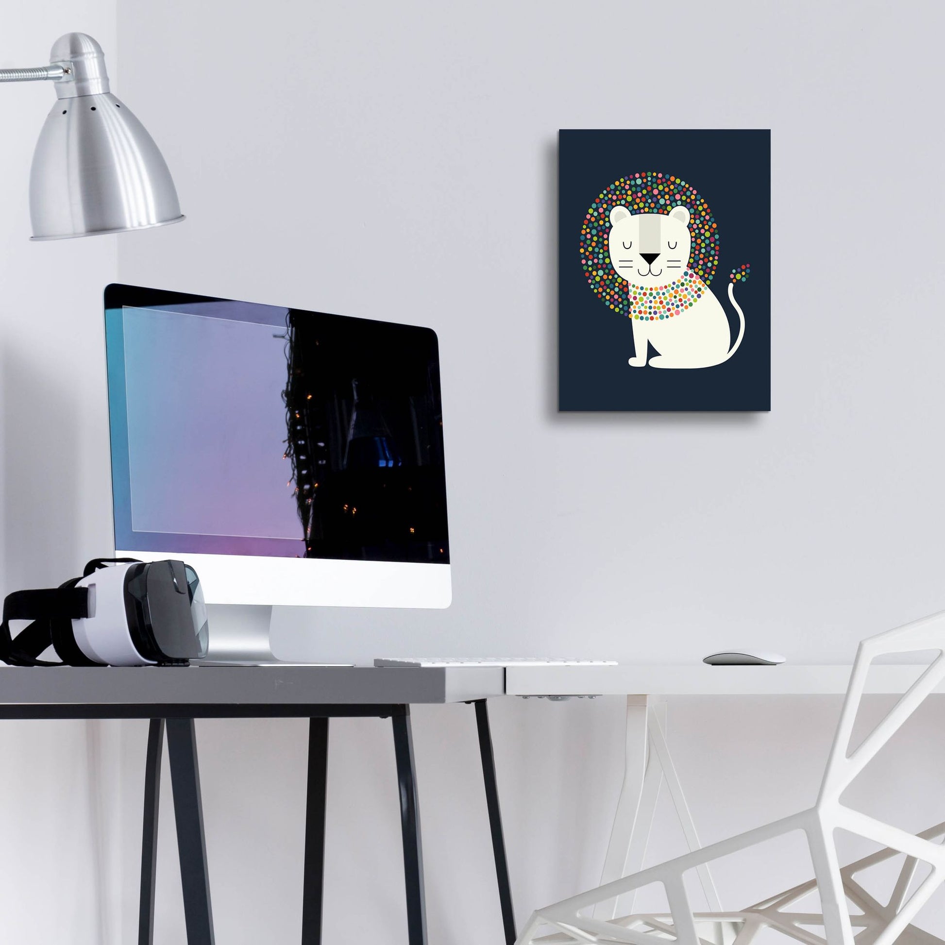 Epic Art 'As A Lion' by Andy Westface, Acrylic Glass Wall Art,12x16