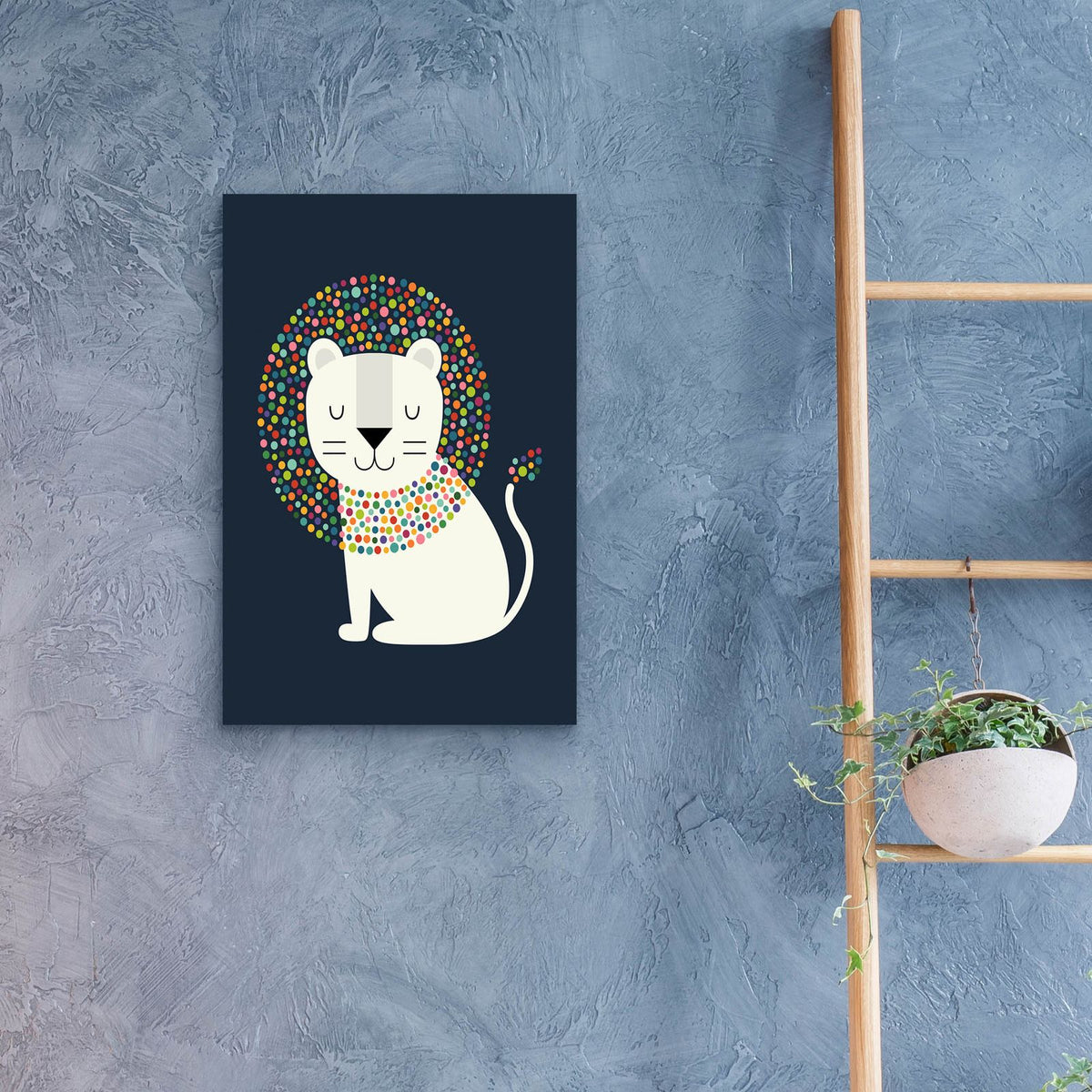 As A Lion by Andy Westface - 16x24 acrylic wall art in a room