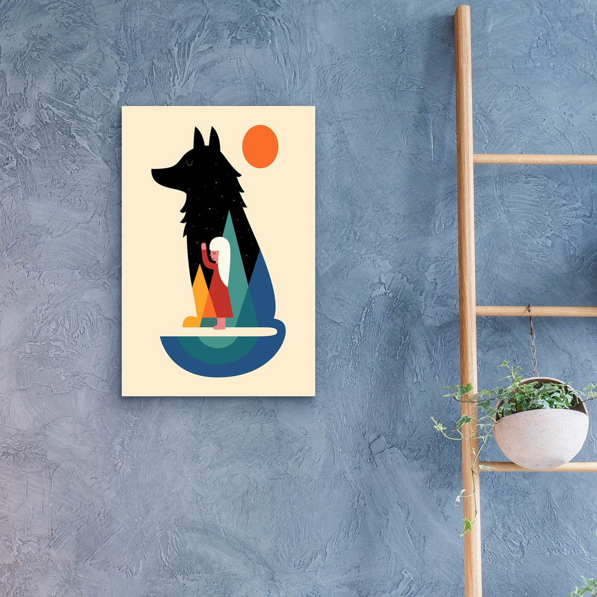 Best Friend by Andy Westface - 16x24 acrylic wall art in a room