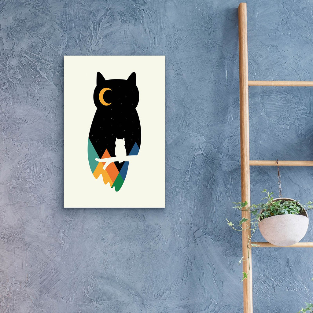 Eye On Owl by Andy Westface - 16x24 acrylic wall art in a room