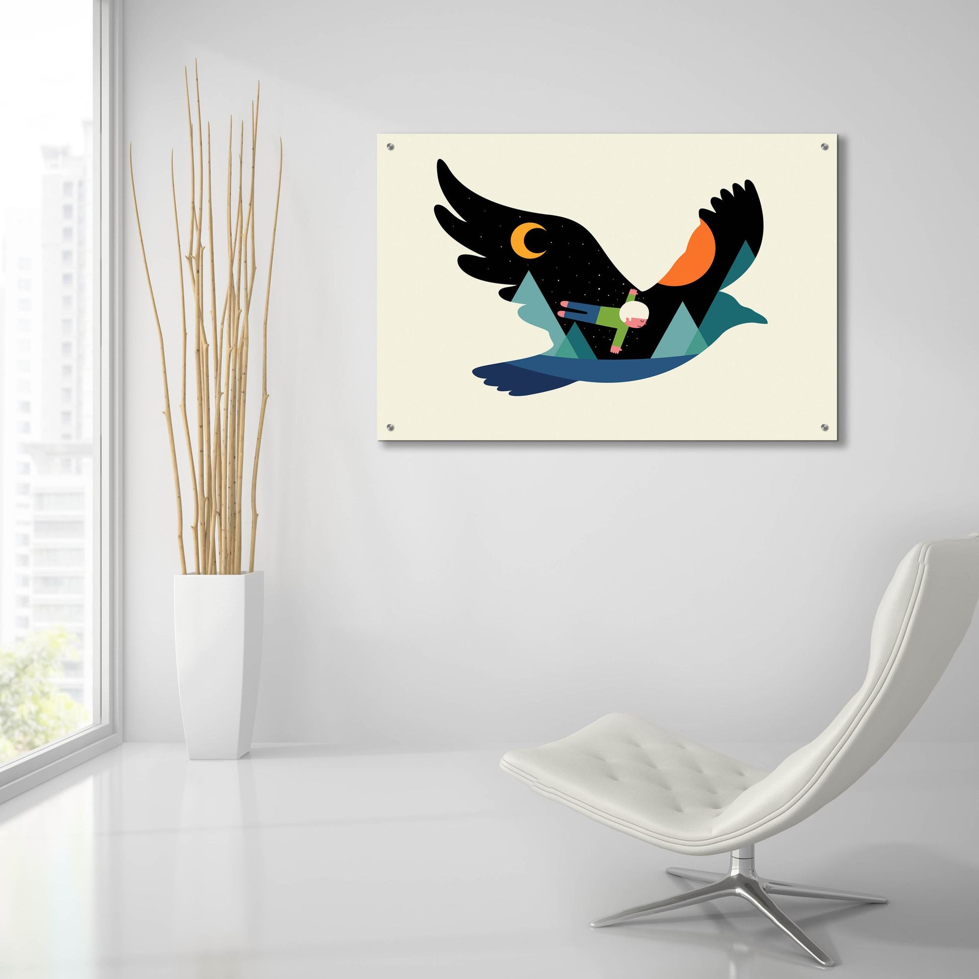 Epic Art 'I Believe I Can Fly' by Andy Westface, Acrylic Glass Wall Art,36x24