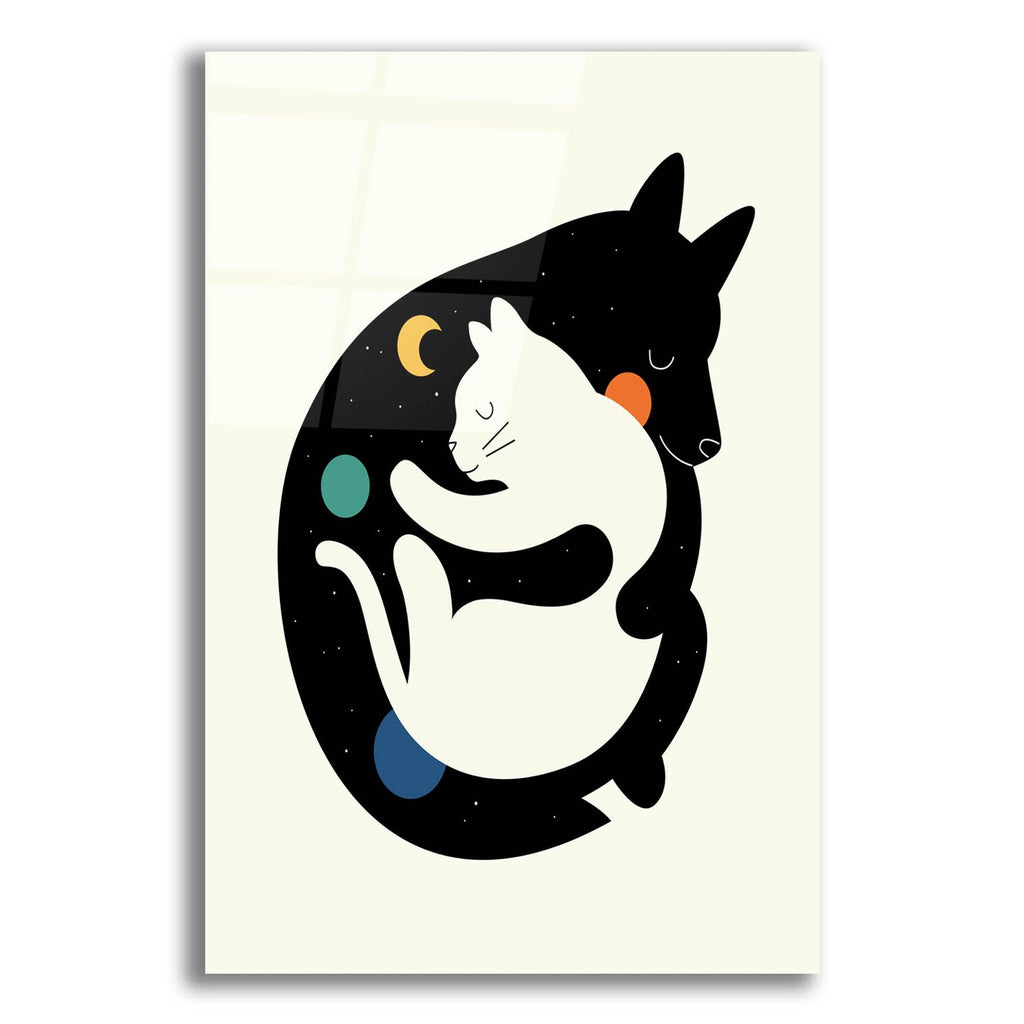 More Hugs Less Fights by Andy Westface acrylic glass wall art