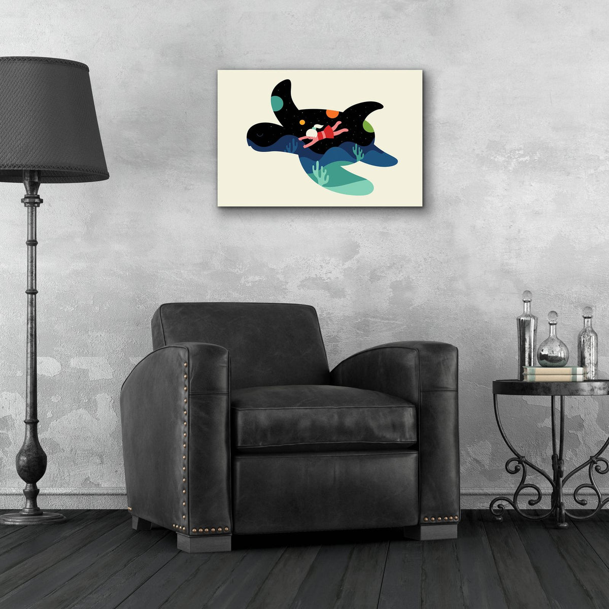 Ocean Roaming by Andy Westface - 24x16 acrylic wall art in a room