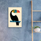 Rainbow Toucan by Andy Westface - 16x24 acrylic wall art in a room