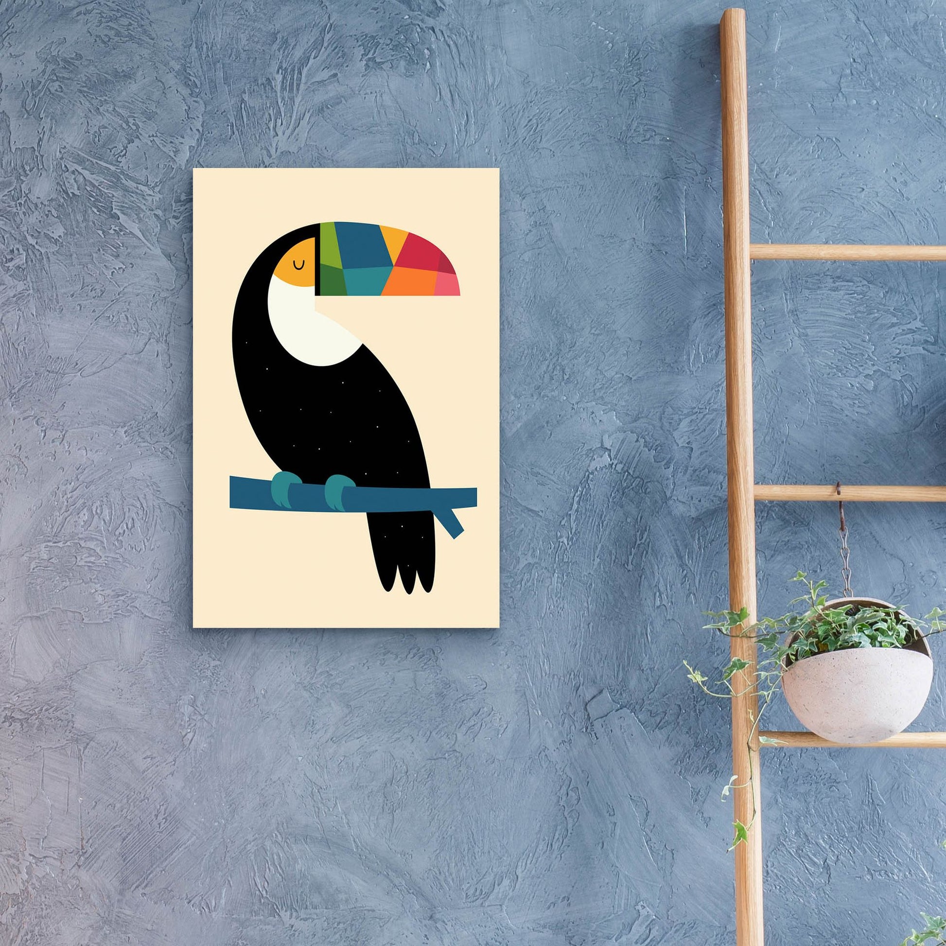 Epic Art 'Rainbow Toucan' by Andy Westface, Acrylic Glass Wall Art,16x24