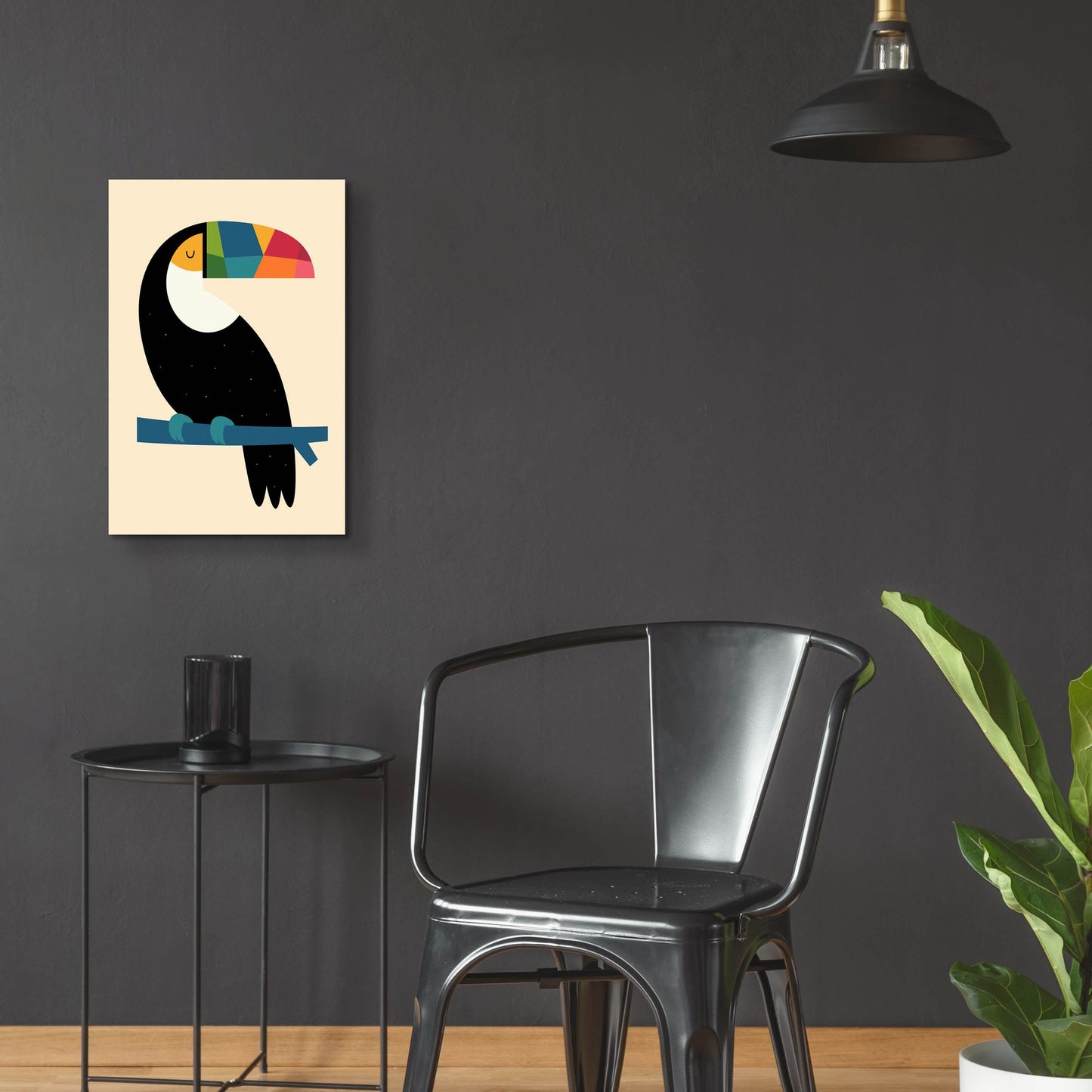 Epic Art 'Rainbow Toucan' by Andy Westface, Acrylic Glass Wall Art,16x24