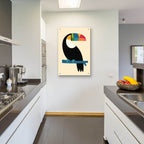 Rainbow Toucan by Andy Westface - 24x36 acrylic wall art in a room