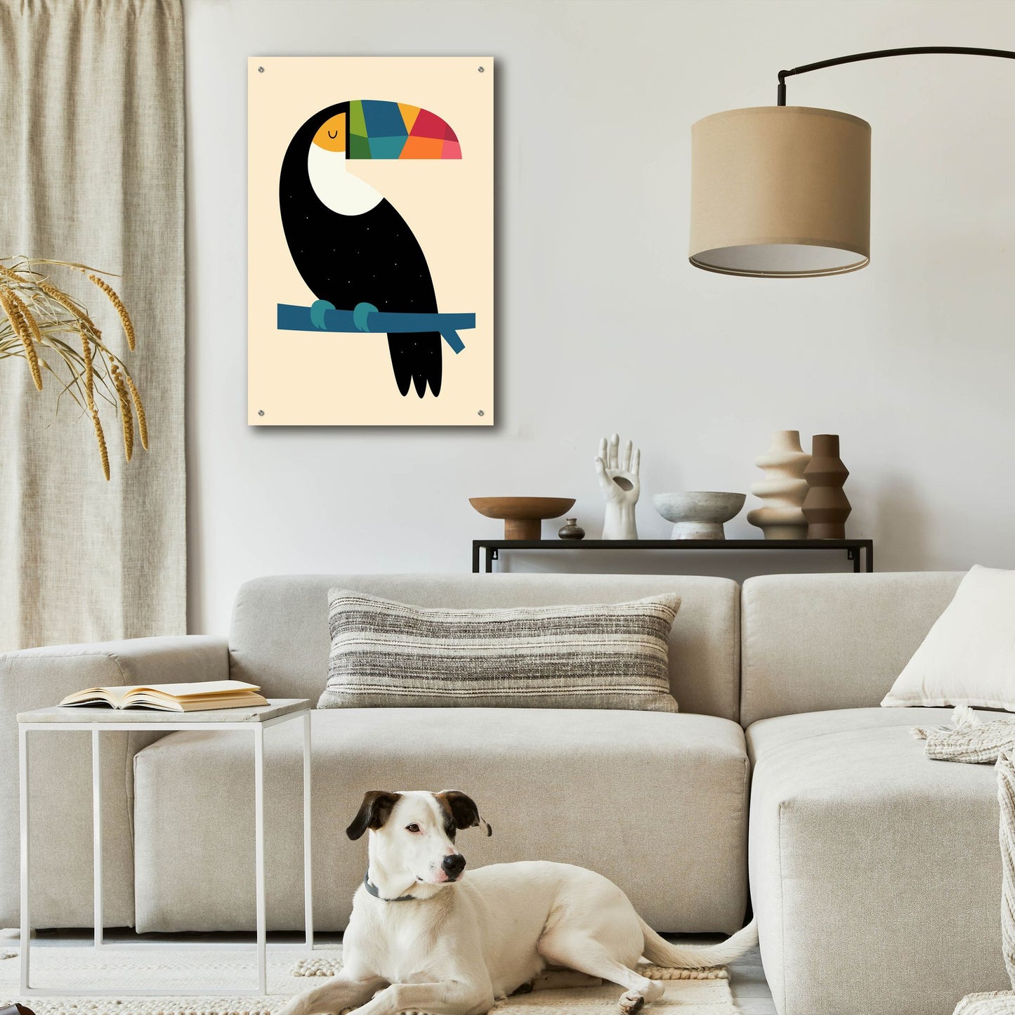 Epic Art 'Rainbow Toucan' by Andy Westface, Acrylic Glass Wall Art,24x36