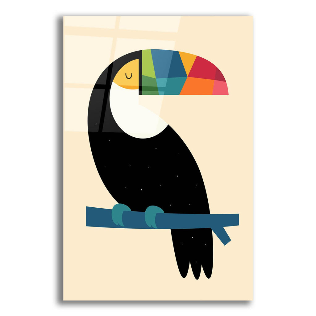 Rainbow Toucan by Andy Westface acrylic glass wall art