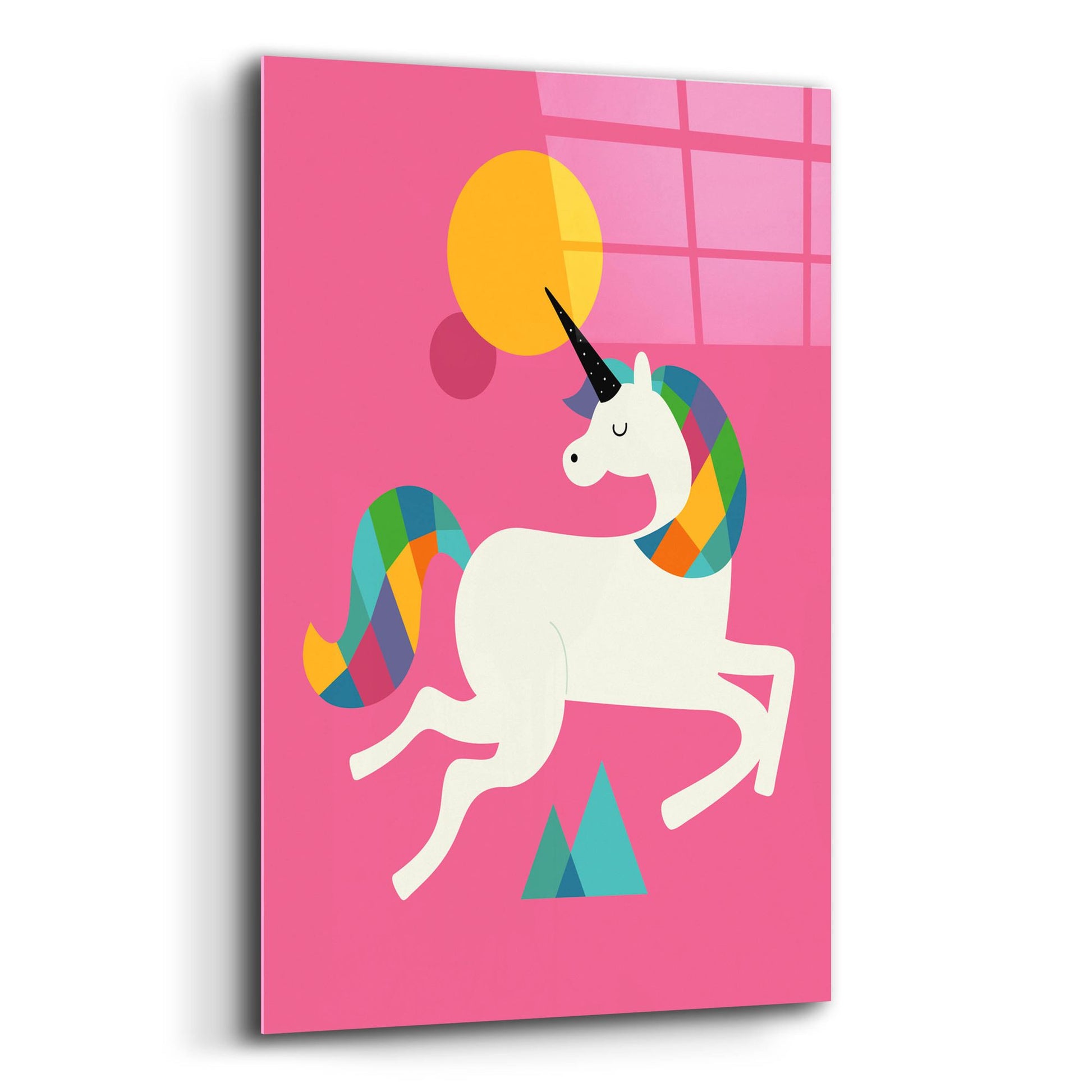 Epic Art 'To Be A Unicorn' by Andy Westface, Acrylic Glass Wall Art,12x16