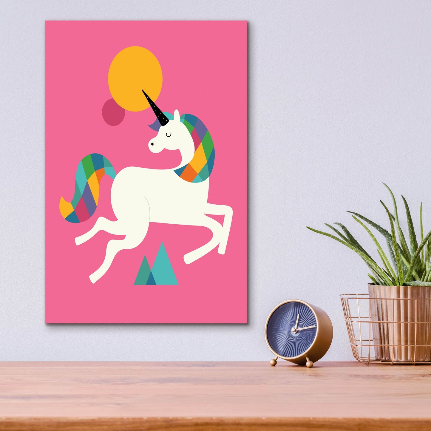 Epic Art 'To Be A Unicorn' by Andy Westface, Acrylic Glass Wall Art,12x16