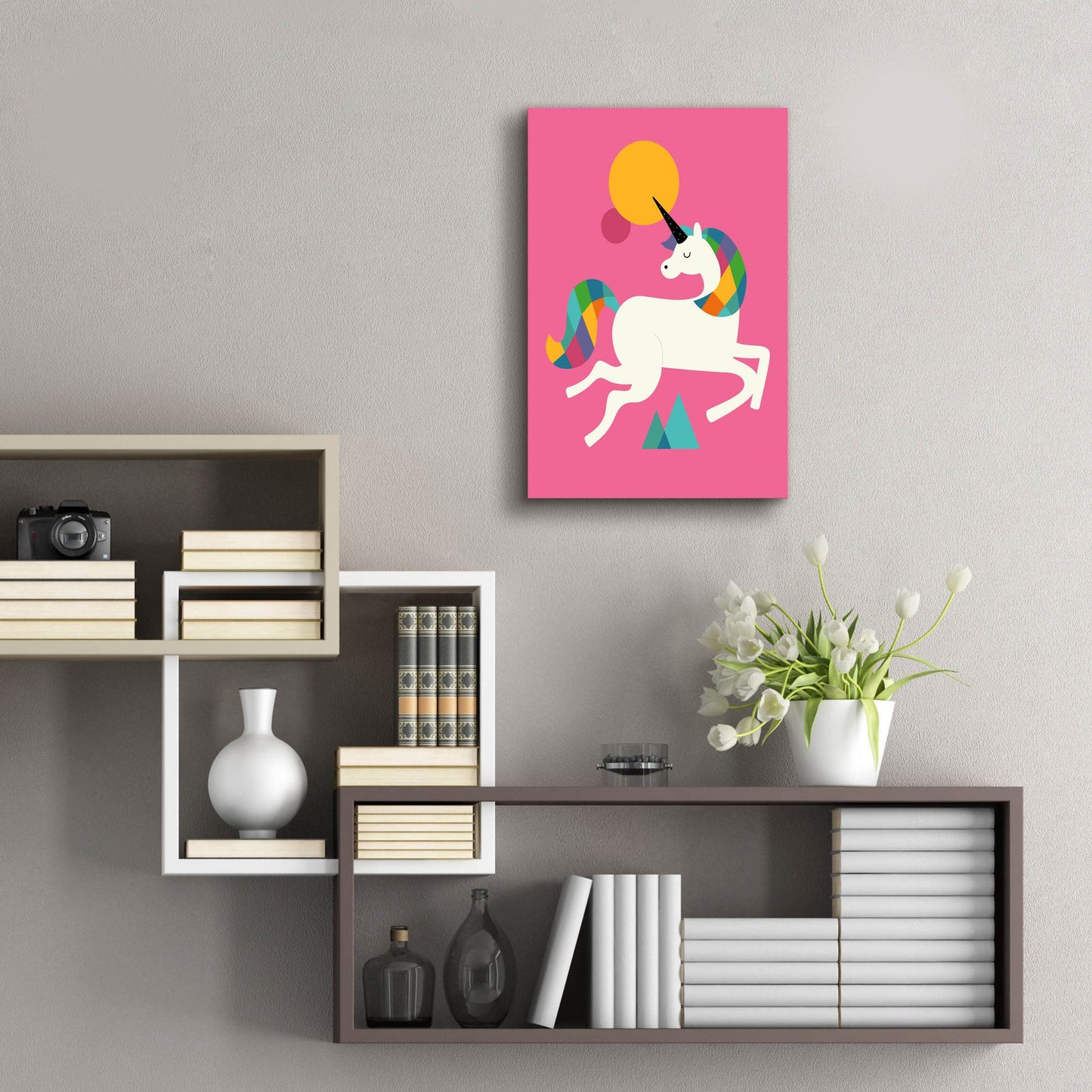 Epic Art 'To Be A Unicorn' by Andy Westface, Acrylic Glass Wall Art,16x24