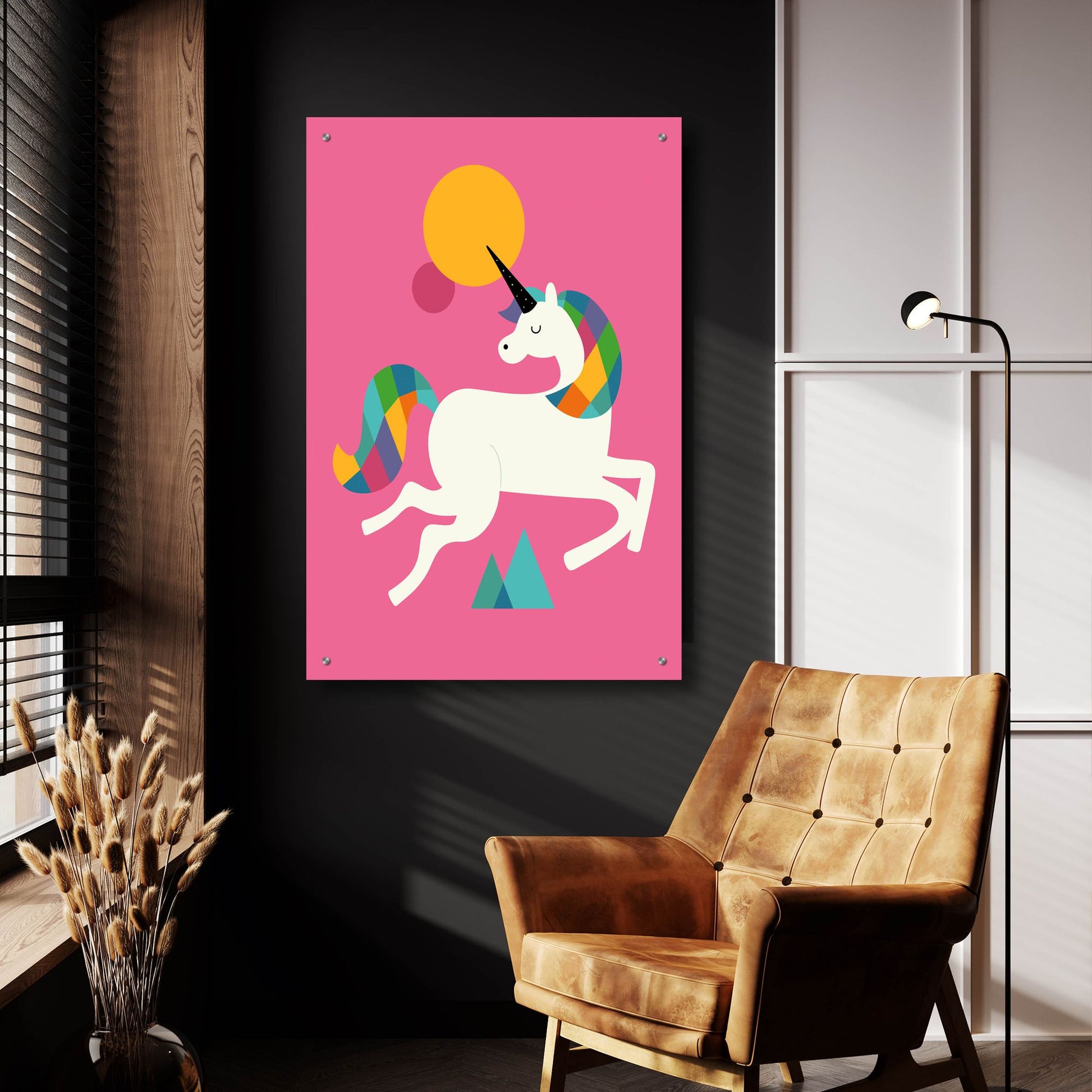Epic Art 'To Be A Unicorn' by Andy Westface, Acrylic Glass Wall Art,24x36