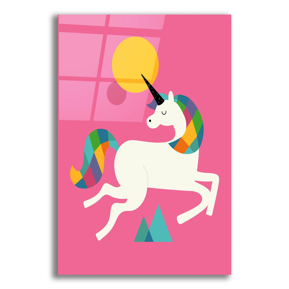 To Be A Unicorn by Andy Westface acrylic glass wall art