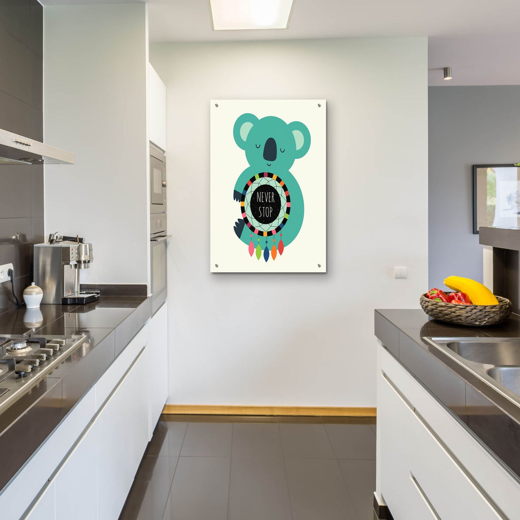 Never Stop Dreaming by Andy Westface - 24x36 acrylic wall art in a room