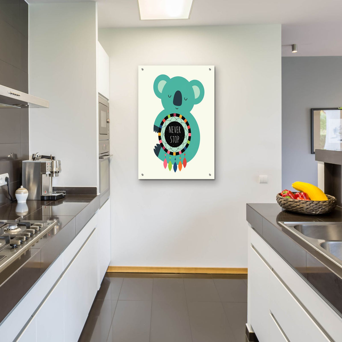 Never Stop Dreaming by Andy Westface - 24x36 acrylic wall art in a room