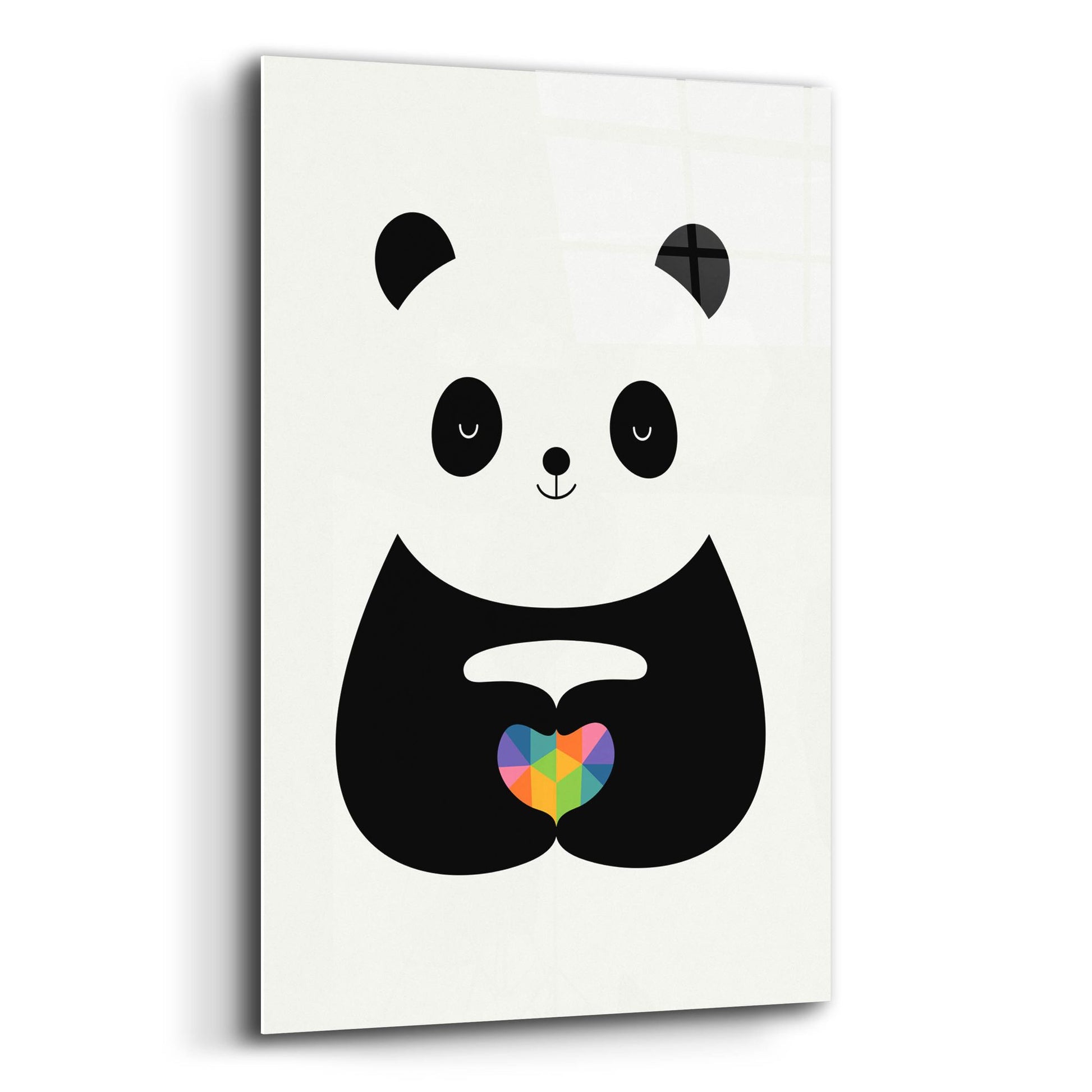 Epic Art 'Panda Love' by Andy Westface, Acrylic Glass Wall Art,12x16