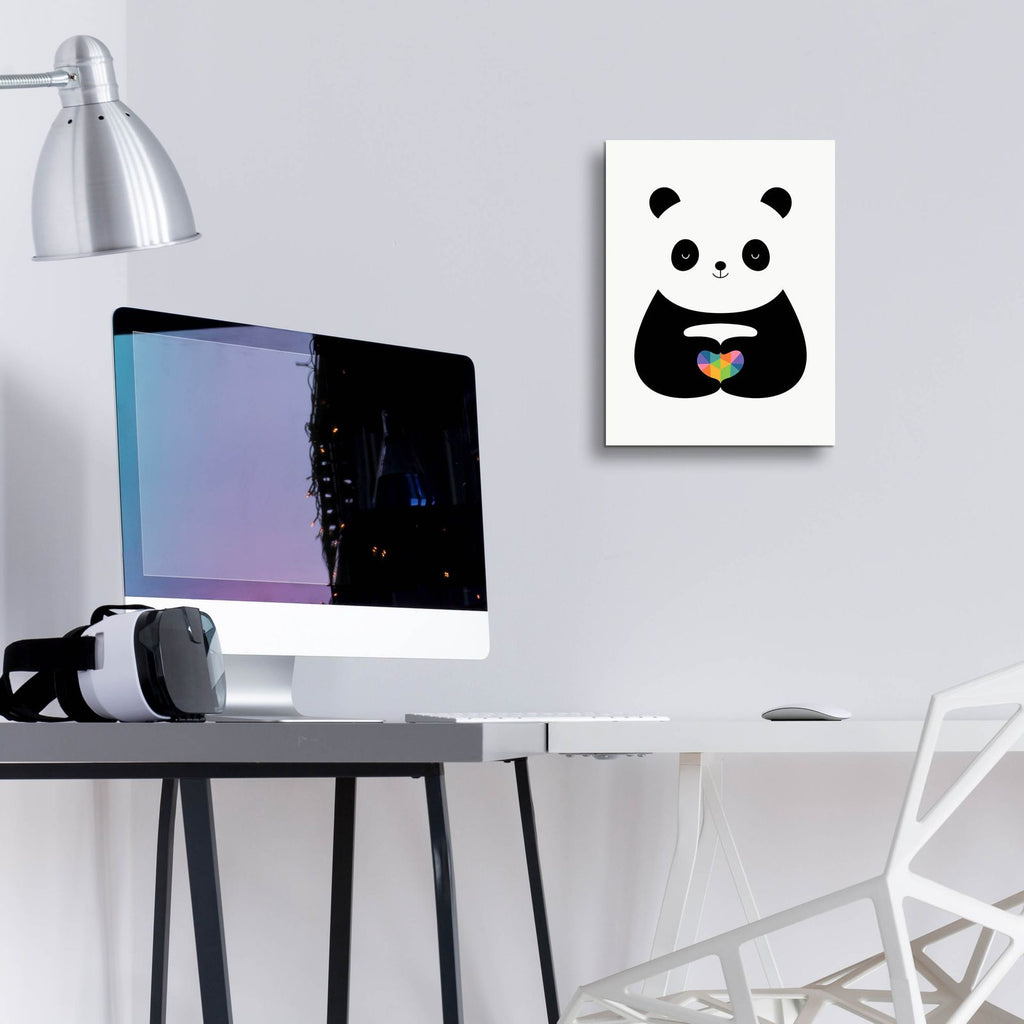 Panda Love by Andy Westface - 12x16 acrylic wall art in a room