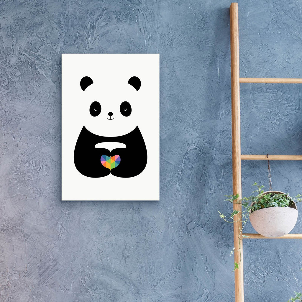 Panda Love by Andy Westface - 16x24 acrylic wall art in a room