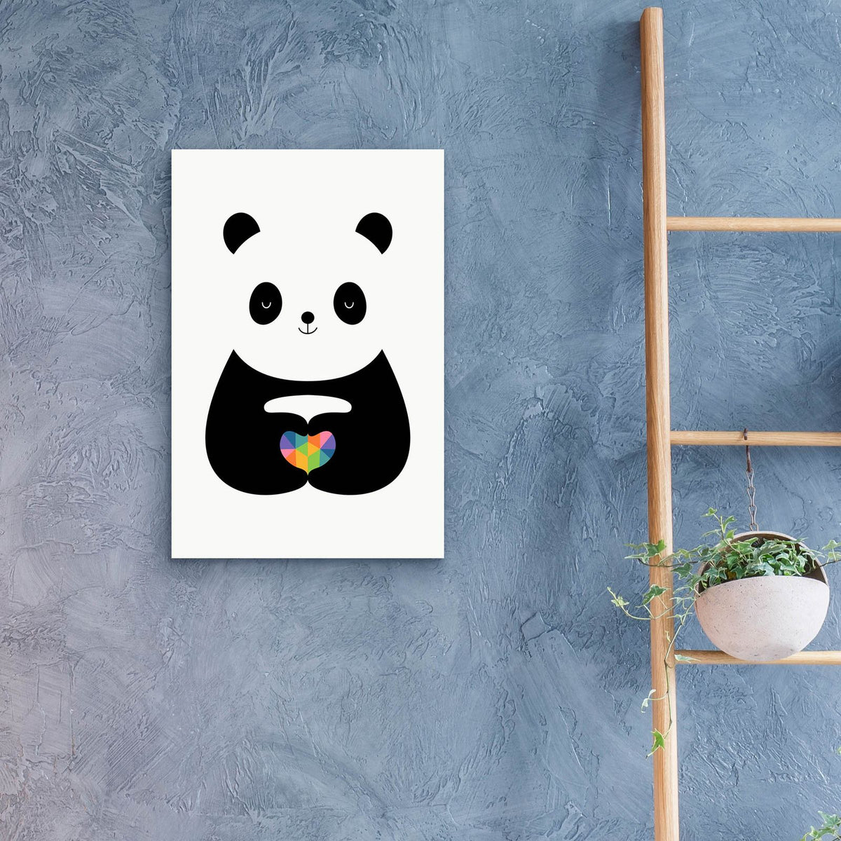 Panda Love by Andy Westface - 16x24 acrylic wall art in a room